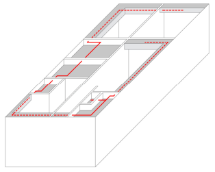 Complete 3D Isometric Layout of Suite Showing Piping Routes
