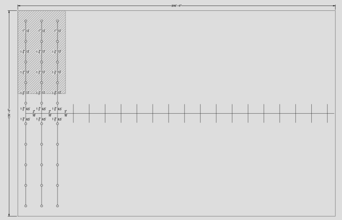 Design area for OH2 sprinkler system based on lowest density area curve